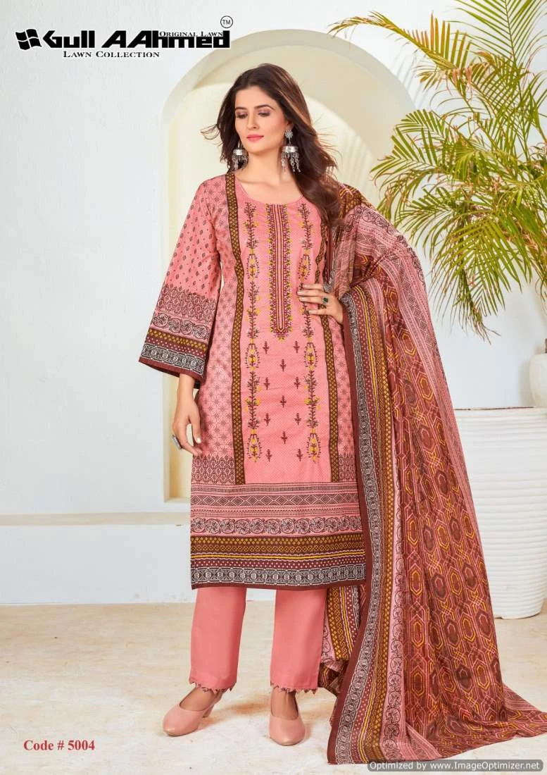 Gull A Ahmed Bin Saeed Vol 5 Lawn Cotton Wholesale Pakistani Salwar Suit Catalog — Wholesale Salwar Suits, MPA wholesale from Surat - Gallery Image 2